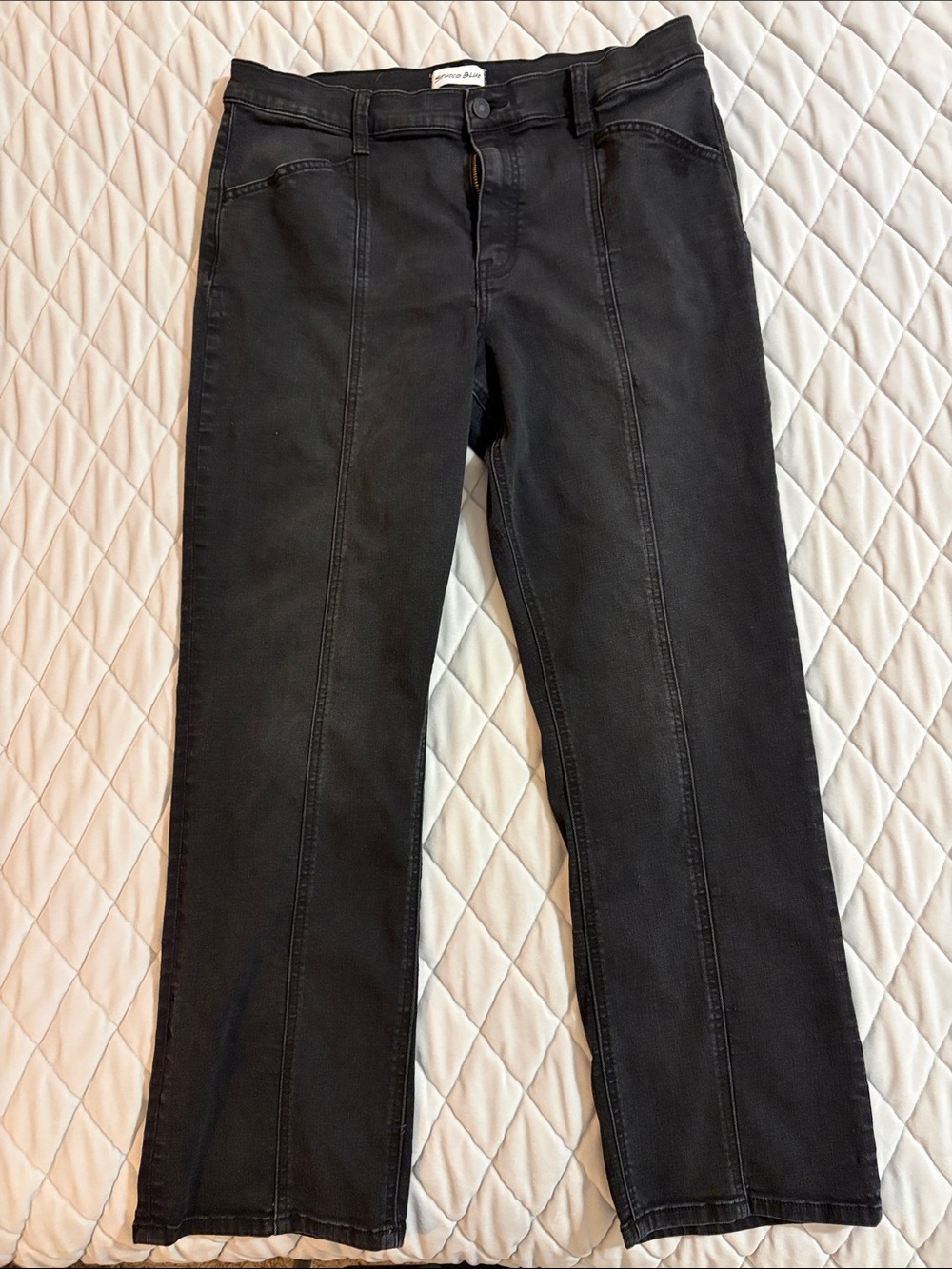 Studio Blue Stretchy Straight Leg Black Jeans